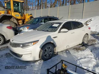 2016 Kia Optima LX with VIN KNAGT4L30G5117378, listed as a IAAI auction lot 41283349 with 107,095 mi miles. Bid and sale history available at carsss.com. Image 18.