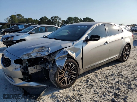 2014 Kia Cadenza Premium with VIN KNALN4D72E5120225, listed as a Copart auction lot 75062234 with 183,888 mi miles and Salvage Title. Bid and sale history available at carsss.com. Image 1.