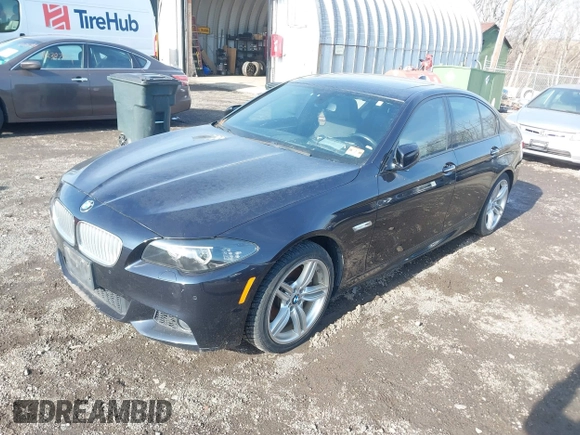 2013 BMW 5 Series 550i xDrive with VIN WBAFU9C52DDY70807, listed as a IAAI auction lot 41663855 with 92,009 mi miles and . Bid and sale history available at carsss.com. Image 2.