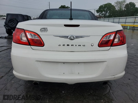 2008 Chrysler Sebring Limited with VIN 1C3LC65M68N223374, listed as a Copart auction lot 60911895 with 75,842 mi miles and Salvage title. Bid and sale history available at DreamBid. Image 6.
