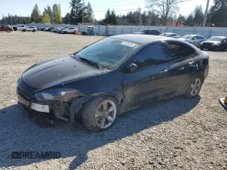 2015 Dodge Dart SXT with VIN 1C3CDFBB8FD265368, listed as a Copart auction lot 54125635 with 117,047 mi miles and Salvage Title. Bid and sale history available at carsss.com. Image 1.