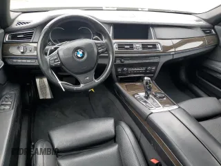 2015 BMW 7 Series 750Li with VIN WBAYE8C56FD782426, listed as a Copart auction lot 58208325 with 50,225 mi miles and Salvage title. Bid and sale history available at DreamBid. Image 8.