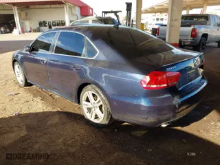 2012 Volkswagen Passat SE w/Sunroof with VIN 1VWBM7A39CC101522, listed as a IAAI auction lot 41484783 with 198,622 mi miles. Bid and sale history available at carsss.com. Image 3.