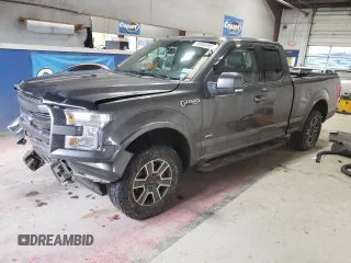 2015 Ford F-150 XLT with VIN 1FTEX1EP5FFC13030, listed as a Copart auction lot 46845495 with 177,880 mi miles and Salvage Title. Bid and sale history available at carsss.com. Image 1.