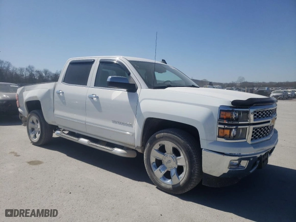 2015 Chevrolet Silverado 1500 LTZ with VIN 3GCPCSEC9FG361414, listed as a Copart auction lot 48363365 with 49,063 mi miles and Clean Title. Bid and sale history available at carsss.com. Image 4.