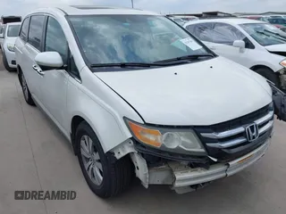 2015 Honda Odyssey EX-L z VIN 5FNRL5H60FB102770, wystawiony jako IAAI lot #42147486 z przebiegiem 160 958 mil mil oraz . Historia ofert i sprzedaży dostępna na DreamBid. Obrazek 1.