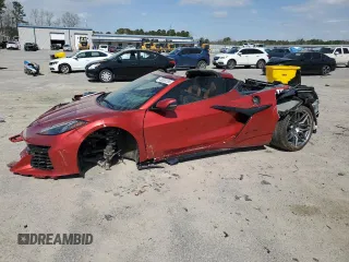 2025 Chevrolet Corvette 2LZ with VIN 1G1YE2D39S5602821, listed as a Copart auction lot 48304135 with 0 mi miles and Salvage Title. Bid and sale history available at carsss.com. Image 1.