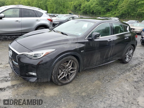2018 Infiniti QX30 Luxury z VIN SJKCH5CP7JA042766, wystawiony jako Copart lot #57026685 z przebiegiem 66 525 mil mil oraz Szkoda całkowita • Salvage title. Historia ofert i sprzedaży dostępna na DreamBid. Obrazek 1.