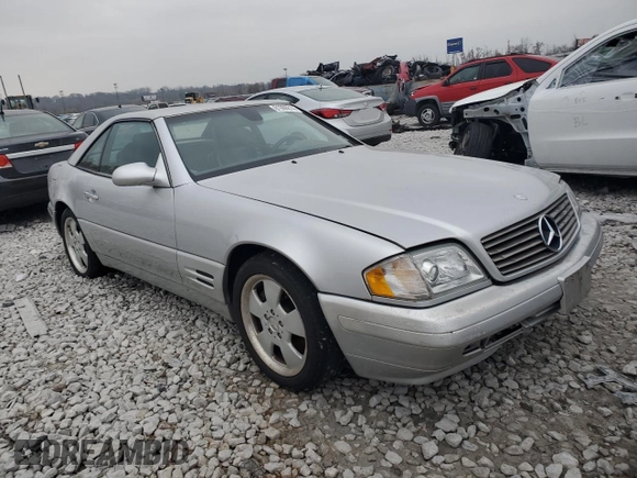 2000 Mercedes-Benz SL-Class with VIN WDBFA68FXYF193025, listed as a Copart auction lot 81906814 with 181,889 mi miles and Clean Title. Bid and sale history available at carsss.com. Image 5.