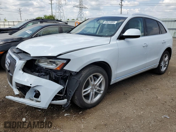 2017 Audi Q5 Premium Plus with VIN WA1L2AFP3HA027064, listed as a Copart auction lot 60634905 with 80,751 mi miles and Salvage title. Bid and sale history available at DreamBid. Image 1.