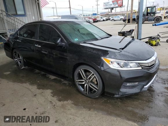 2017 Honda Accord Sedan Sport with VIN 1HGCR2F54HA147155, listed as a Copart auction lot 54387675 with 90,720 mi miles and Salvage Title. Bid and sale history available at carsss.com. Image 4.