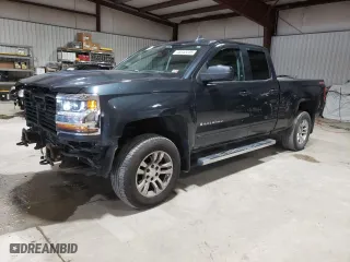 2017 Chevrolet Silverado 1500 LT with VIN 1GCVKREC7HZ166255, listed as a Copart auction lot 45343235 with 111,230 mi miles and Salvage Title. Bid and sale history available at carsss.com. Image 1.