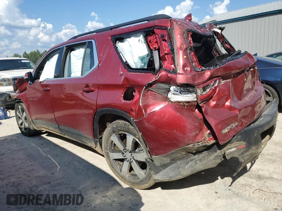 2020 Chevrolet Traverse LT Leather with VIN 1GNERHKW3LJ244596, listed as a Copart auction lot 83923704 with 0 mi miles and Salvage Title. Bid and sale history available at carsss.com. Image 2.