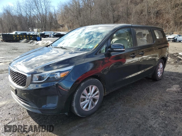 2017 Kia Sedona L with VIN KNDMA5C12H6291724, listed as a Copart auction lot 43546065 with 68,271 mi miles and Salvage Title. Bid and sale history available at carsss.com. Image 1.