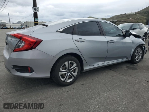 2018 Honda Civic LX with VIN 2HGFC2F56JH586783, listed as a Copart auction lot 48213265 with 103,574 mi miles and Salvage Title. Bid and sale history available at DreamBid. Image 3.