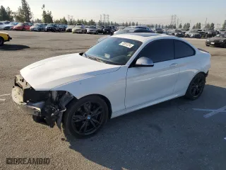 2017 BMW 2 Series M240i with VIN WBA2G1C39HV638985, listed as a Copart auction lot 73251224 with 53,721 mi miles and Salvage Title. Bid and sale history available at carsss.com. Image 1.