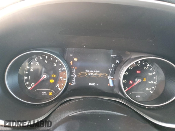 2021 Jeep Compass 80th Anniversary with VIN 3C4NJCEB3MT550073, listed as a Copart auction lot 80508234 with 29,690 mi miles and Salvage Title. Bid and sale history available at carsss.com. Image 9.
