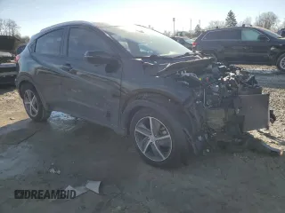2022 Honda HR-V EX with VIN 3CZRU6H51NM766932, listed as a Copart auction lot 43207645 with 0 mi miles and Salvage Title. Bid and sale history available at carsss.com. Image 4.