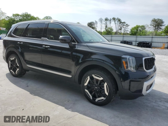 2024 Kia Telluride EX with VIN 5XYP34GC4RG567204, listed as a Copart auction lot 51854495 with 5,164 mi miles and Salvage Title. Bid and sale history available at carsss.com. Image 4.