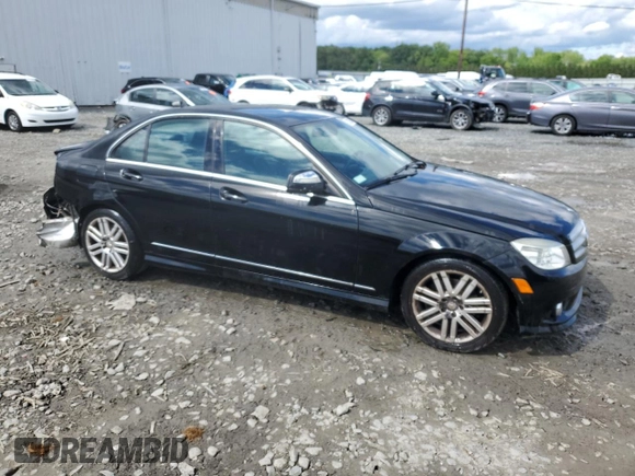 2008 Mercedes-Benz C 300 Sport with VIN WDDGF81X08F173751, listed as a Copart auction lot 57802265 with 94,433 mi miles and Salvage title. Bid and sale history available at DreamBid. Image 4.