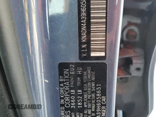 2017 Kia Rio EX with VIN KNADN4A39H6058651, listed as a Copart auction lot 78349644 with 43,859 mi miles and Salvage Title. Bid and sale history available at carsss.com. Image 15.