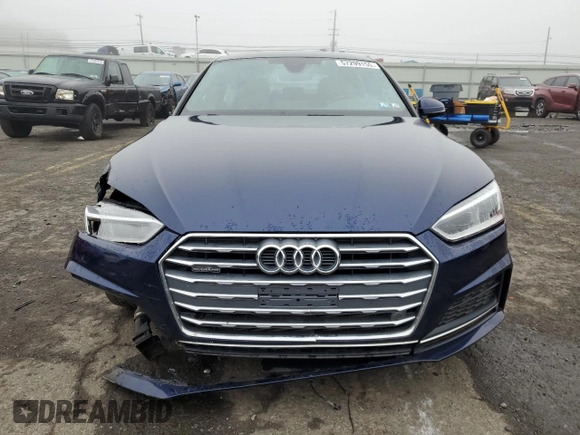 2019 Audi A5 Sportback Premium Plus z VIN WAUENCF54KA020743, wystawiony jako Copart lot #57299155 z przebiegiem 80 308 mil mil oraz Szkoda całkowita • Salvage title. Historia ofert i sprzedaży dostępna na DreamBid. Obrazek 5.