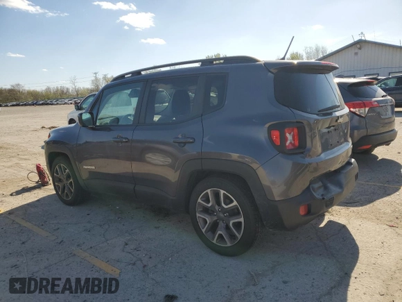 2017 Jeep Renegade Latitude z VIN ZACCJABB5HPF18349, wystawiony jako Copart lot #52954395 z przebiegiem 82 270 mil mil oraz Szkoda całkowita • Salvage title. Historia ofert i sprzedaży dostępna na DreamBid. Obrazek 2.