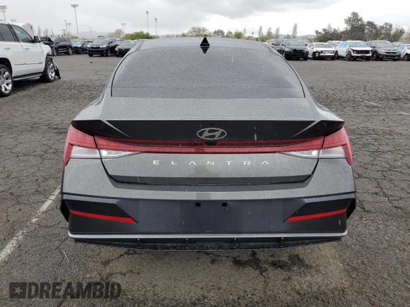 2024 Hyundai Elantra SEL with VIN KMHLS4DG9RU691309, listed as a Copart auction lot 51324695 with 15,232 mi miles and Salvage Title. Bid and sale history available at carsss.com. Image 6.