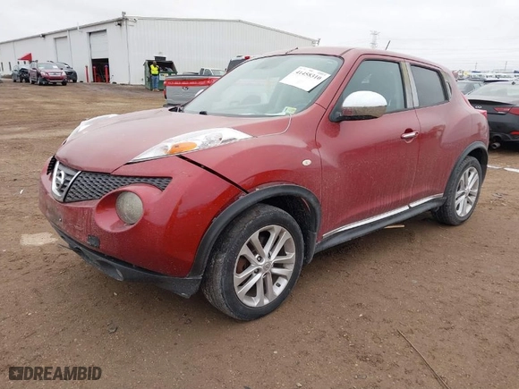2012 Nissan Juke SV with VIN JN8AF5MV1CT118314, listed as a IAAI auction lot 41458310 with 1 mi miles. Bid and sale history available at carsss.com. Image 2.