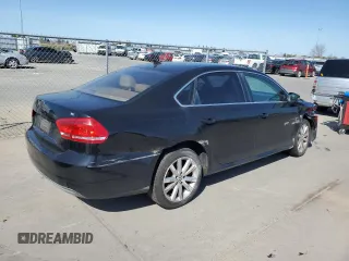2012 Volkswagen Passat SE with VIN 1VWBP7A37CC075784, listed as a Copart auction lot 48779595 with 265,881 mi miles and Salvage Title. Bid and sale history available at carsss.com. Image 3.