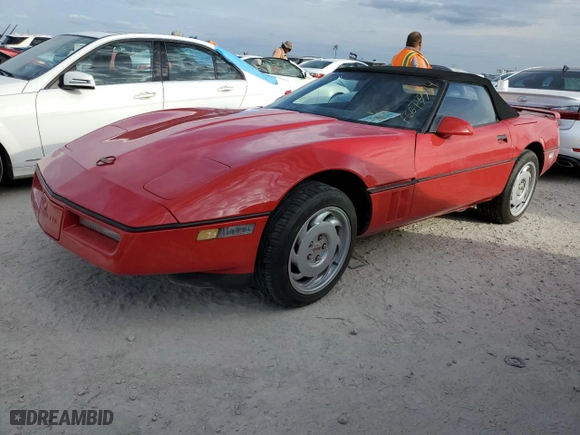 1986 Chevrolet Corvette with VIN 1G1YY6782G5905355, listed as a Copart auction lot 76673324 with 45,123 mi miles and Salvage Title. Bid and sale history available at carsss.com. Image 1.