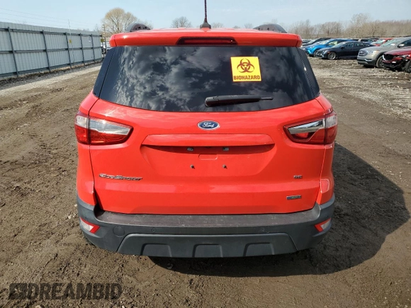 2020 Ford EcoSport SE z VIN MAJ3S2GE6LC320808, wystawiony jako Copart lot #48477205 z przebiegiem Nie podano mil oraz Tytuł czysty. Historia ofert i sprzedaży dostępna na DreamBid. Obrazek 6.