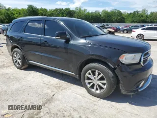 2015 Dodge Durango Limited with VIN 1C4RDHDG3FC904594, listed as a Copart auction lot 55492965 with 170,552 mi miles and Salvage title. Bid and sale history available at DreamBid. Image 4.
