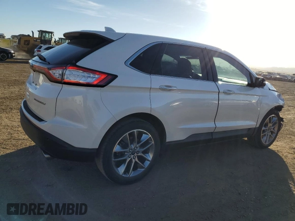 2017 Ford Edge Titanium with VIN 2FMPK4K81HBC43874, listed as a Copart auction lot 47468535 with 91,585 mi miles and Salvage Title. Bid and sale history available at carsss.com. Image 3.