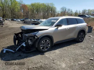2023 Infiniti QX60 Luxe z VIN 5N1DL1FS0PC357691, wystawiony jako Copart lot #52239795 z przebiegiem 40 907 mil mil oraz Szkoda całkowita • Salvage title. Historia ofert i sprzedaży dostępna na DreamBid. Obrazek 1.