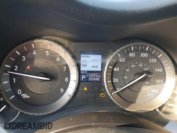 2014 Infiniti M37 with VIN JN1BY1AP1EM260378, listed as a Copart auction lot 44642135 with 133,977 mi miles and Salvage Title. Bid and sale history available at carsss.com. Image 9.