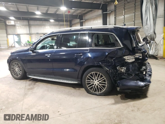 2017 Mercedes-Benz GLS 450 with VIN 4JGDF6EE3HA971843, listed as a Copart auction lot 71061374 with 96,225 mi miles and Salvage Title. Bid and sale history available at DreamBid. Image 2.
