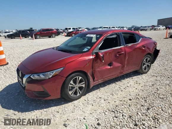 2023 Nissan Sentra SV z VIN 3N1AB8CV5PY269389, wystawiony jako Copart lot #55864775 z przebiegiem 24 964 mil mil oraz Szkoda całkowita • Salvage title. Historia ofert i sprzedaży dostępna na DreamBid. Obrazek 1.