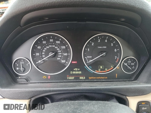 2015 BMW 3 Series 328i xDrive с VIN WBA3B5G52FNS13532, выставлен на аукционе Copart как лот 58327295 с пробегом 118 337 миль миль и Чистый • Clean title. История ставок и продаж доступна на DreamBid. Изображение 9.