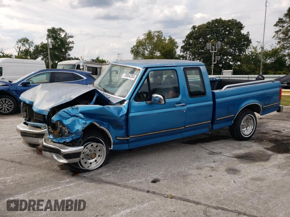 1994 Ford F-150 with VIN 1FTEX15N9RKA90651, listed as a Copart auction lot 70864204 with 155,437 mi miles and Salvage Title. Bid and sale history available at carsss.com. Image 1.