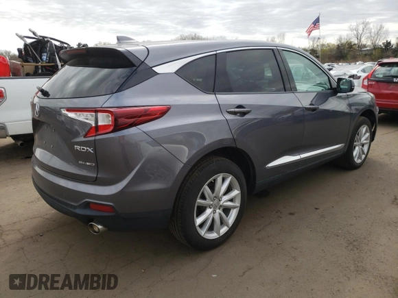 2020 Acura RDX with VIN 5J8TC2H3XLL017102, listed as a Copart auction lot 53148015 with 57,301 mi miles and Salvage Title. Bid and sale history available at DreamBid. Image 3.