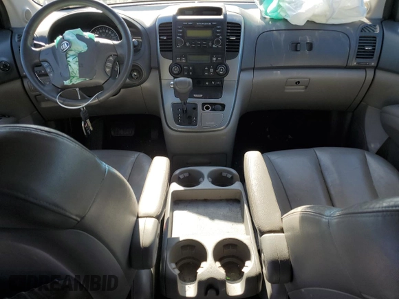 2008 Kia Sedona EX with VIN KNDMB233386223445, listed as a Copart auction lot 73741674 with 249,459 mi miles and Salvage Title. Bid and sale history available at carsss.com. Image 8.