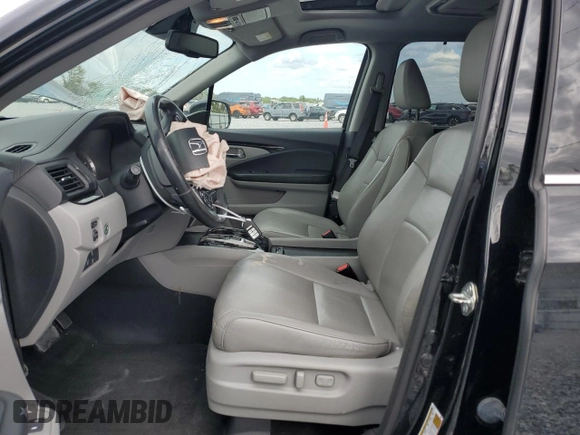 2017 Honda Pilot Touring with VIN 5FNYF6H9XHB075468, listed as a Copart auction lot 50012215 with 90,718 mi miles and Salvage Title. Bid and sale history available at carsss.com. Image 7.