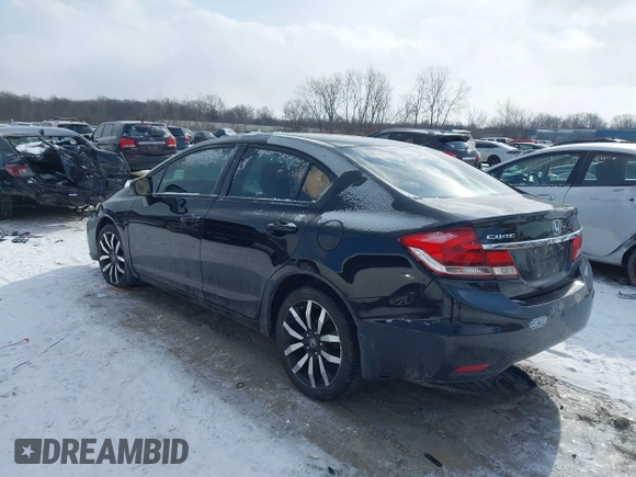 2015 Honda Civic EX-L with VIN 19XFB2F9XFE077383, listed as a IAAI auction lot 41353115 with Not Provided miles and . Bid and sale history available at DreamBid. Image 3.