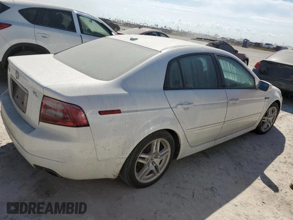2008 Acura TL with VIN 19UUA66288A047746, listed as a Copart auction lot 75489424 with 0 mi miles and Salvage Title. Bid and sale history available at carsss.com. Image 3.