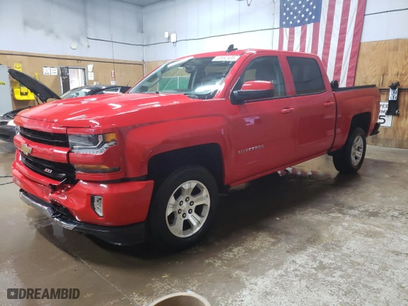 2018 Chevrolet Silverado 1500 LT with VIN 3GCUKRECXJG286455, listed as a Copart auction lot 53692435 with 121,408 mi miles and Clean Title. Bid and sale history available at carsss.com. Image 1.