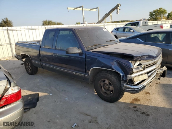 1999 Chevrolet C/K 1500 with VIN 1GCEC19R7XR140542, listed as a Copart auction lot 74936724 with 348,313 mi miles and Salvage Title. Bid and sale history available at carsss.com. Image 4.