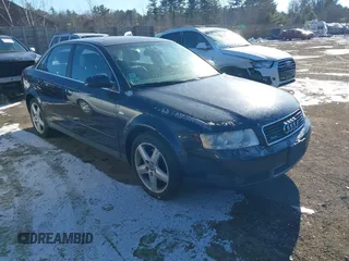 2003 Audi A4 3.0L with VIN WAULT68E63A325173, listed as a IAAI auction lot 41356221 with 172,761 mi miles. Bid and sale history available at carsss.com. Image 1.
