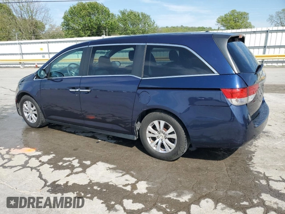 2014 Honda Odyssey EX-L with VIN 5FNRL5H65EB002081, listed as a Copart auction lot 53695675 with 138,769 mi miles and Salvage Title. Bid and sale history available at carsss.com. Image 2.