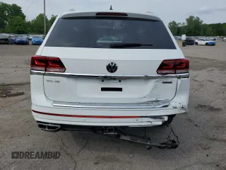 2022 Volkswagen Atlas SEL Premium R-Line with VIN 1V2FR2CA8NC502145, listed as a Copart auction lot 64388755 with Not provided miles and Salvage title. Bid and sale history available at DreamBid. Image 6.